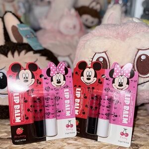 Minnie & Mickey Lip Balm Duo - Pink (Cherry & Strawberry)